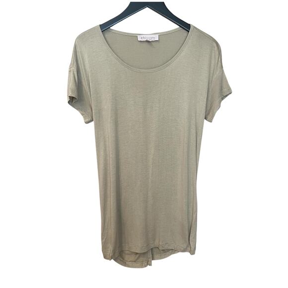 Philosophy Womens Medium Back Knot Twist Tee Casual Short Sleeve Top Shirt - Picture 1 of 11